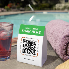 Moderner QR-Code | Digitales Menü Tischaufsteller