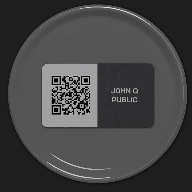 Moderner QR-Code dunkel Visitenkarte (Von Creator hochgeladen)