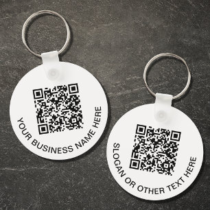 Moderner QR-Code - Förderung Schlüsselanhänger