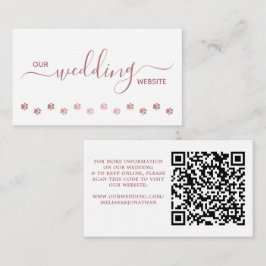 Moderner QR-Code für Goldene Rose Begleitkarte