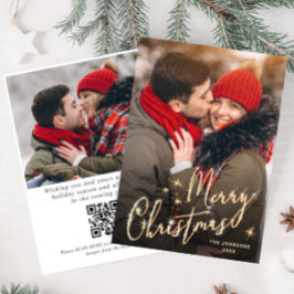 Moderner QR-Code für Goldene Weihnachten 2 FOTO