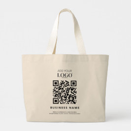 Moderner QR-Code für kundenspezifische Logos Jumbo Stoffbeutel