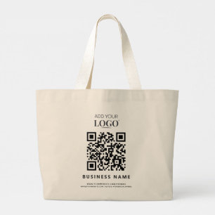 Moderner QR-Code für kundenspezifische Logos Jumbo Stoffbeutel