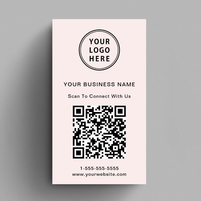 Moderner QR-Code für Werbelogo Visitenkarte (Capture attention, make connections, and leave a lasting impression with our modern QR business card)