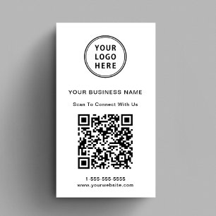 Moderner QR-Code für Werbelogo Visitenkarte