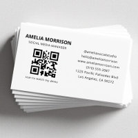 Moderner QR-Code Minimalistisch Beruflich