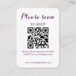 Moderner QR Code & UAWG Wedding Begleitkarte