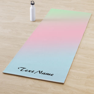 Moderner Rainbow-Glanz Wasserfarbe Hintergrund Yogamatte
