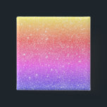 Moderner Rainbow Glitzer Glam Button<br><div class="desc">Moderner Rainbow Glitzer Glam Button</div>