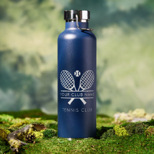 Moderner Rasen Tennis Club Name Sporttrainer Trinkflasche