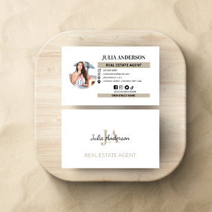 Moderner Real Anwesen Marketing Business Realtor Visitenkarte