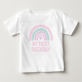 Moderner Regenbogen Baby T-shirt