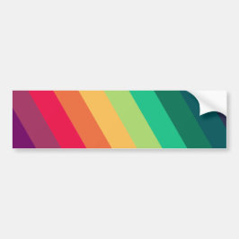 Moderner Regenbogen | Farbiger LGBT-Gay Pride Autoaufkleber