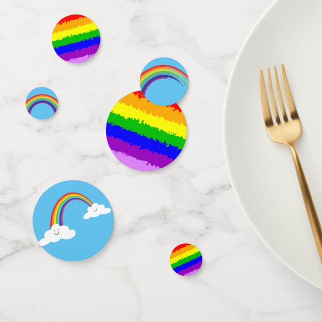 Moderner Regenbogen Konfetti (Gruppe)