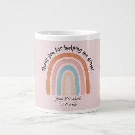 Moderner Regenbogenlehrer Danke für Ihre Tasse