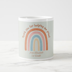 Moderner Regenbogenlehrer Danke für Ihre Tasse