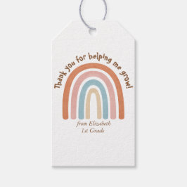 Moderner Regenbogenlehrer Danke Geschenkanhänger
