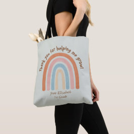 Moderner Regenbogenlehrer Danke - Tasche