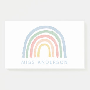 Moderner Regenbogenlehrer dankt Ihnen für Ihr Gesc Post-it Klebezettel