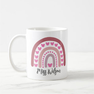 Moderner Regenbogenlehrer Kaffeetasse