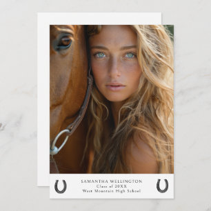 Moderner Reitpferd Foto Abschluss Ankündigung