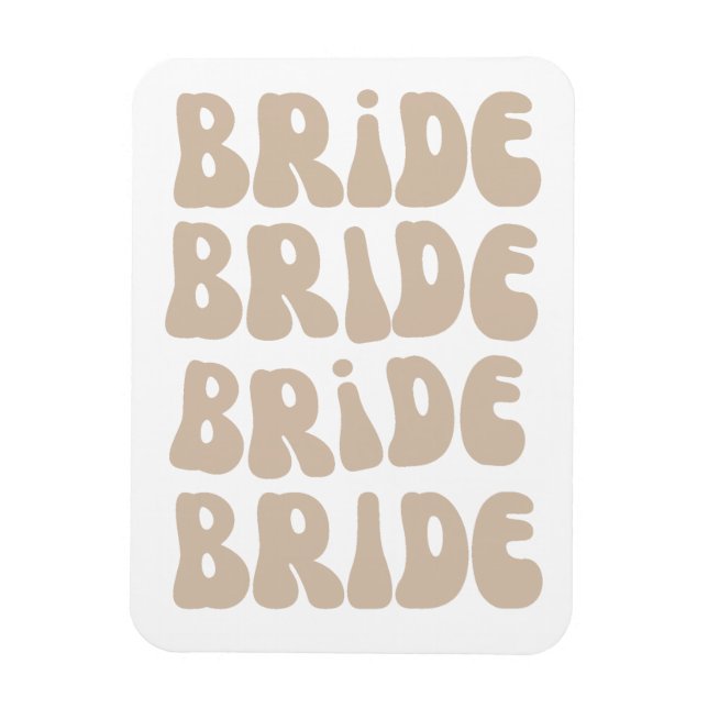 Moderner Retro Bridge Junggeselinnen-Abschied Vint Magnet (Vertikal)