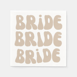 Moderner Retro Bridge Junggeselinnen-Abschied Vint Serviette