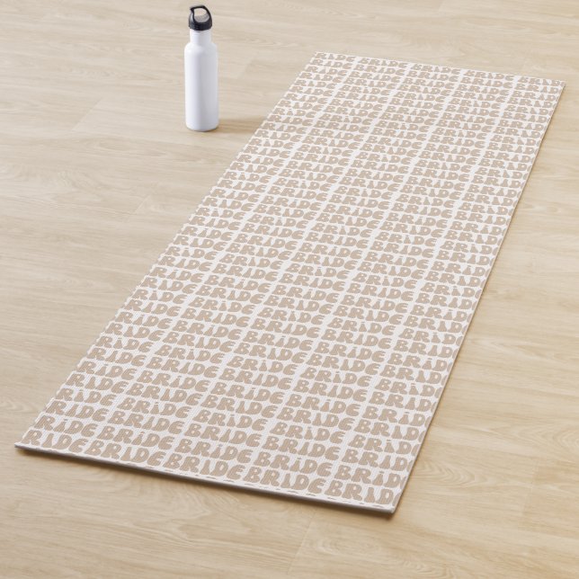 Moderner Retro Bridge Junggeselinnen-Abschied Vint Yogamatte (Beispiel)