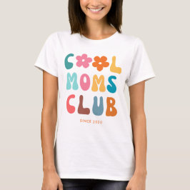 Moderner Retro Cool Moms Club Vintag Groovy T-Shirt