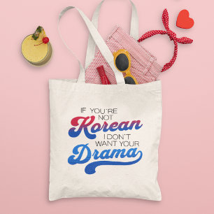 Moderner Retro Korean Drama Liebhaber Lustig Perso Tragetasche