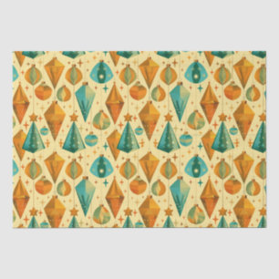 Moderner Retro-Kupfer aus dem Mittelalter und Aqua Seidenpapier