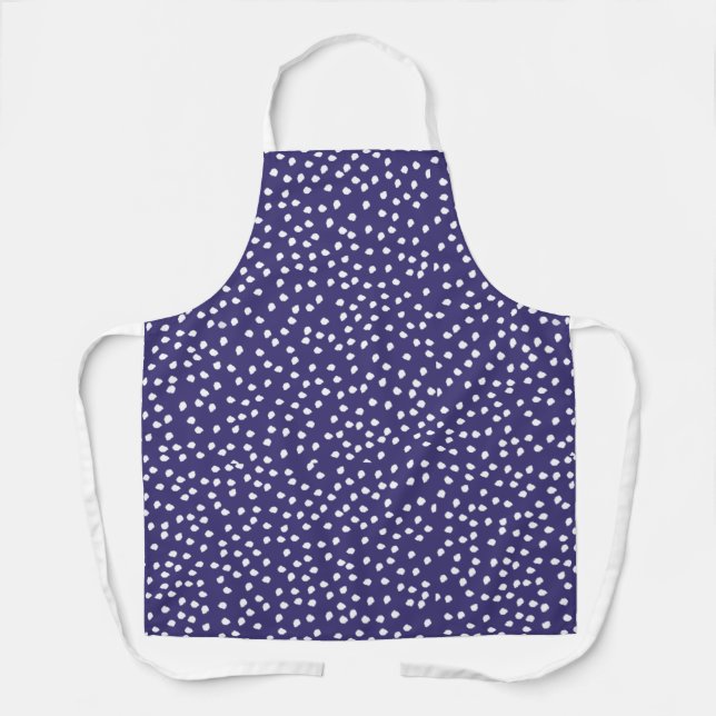 Moderner Retro Niedlicher Polka Dot Schürze (Vorderseite)