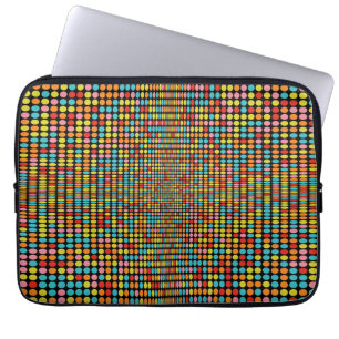 Moderner Retro-Rundschreiben Laptopschutzhülle
