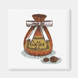 Moderner Retrokaffee l Coffeine l Latte l Brown Magnet