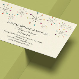 Moderner Retrostil im Mittelalter Vintag Visitenkarte