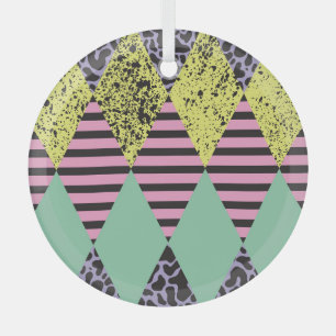 Moderner Rhombus: Abstrakter Nahtloser Stil. Ornament Aus Glas