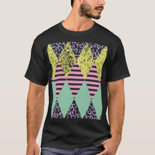Moderner Rhombus: Abstrakter Nahtloser Stil. T-Shirt
