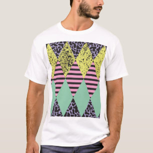 Moderner Rhombus: Abstrakter Nahtloser Stil. T-Shirt