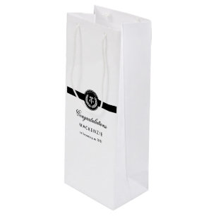 Moderner RN Nursing School Abschluss Custom Geschenktüte Für Weinflaschen
