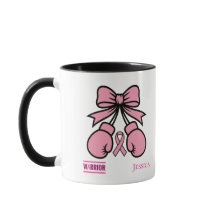 Moderner rosa Brustkrebs Krieger-Individuelle Name