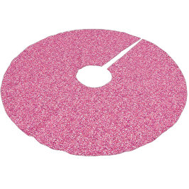 Moderner Rosa Glitzer Elegante Girly Chic Polyester Weihnachtsbaumdecke