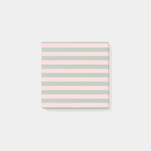 Moderner rosa grauer Streifen Minimalistisch Elega Post-it Klebezettel