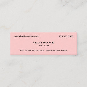 Moderner rosa QR-Code Mini Visitenkarte