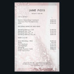 Moderner rosa-silberner Glitzer Salon Flyer<br><div class="desc">Moderner,  rosa-silber Glitzer Salon Flyer. Ideal für Friseur,  Makeup,  Nail & Lashes Artists und vieles mehr. Bearbeiten Sie Ihren Text in Minuten.</div>