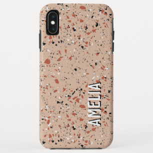 Moderner rosa Terrazzo Print Pattern Individuelle Case-Mate iPhone Hülle