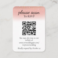 Moderner rosafarbener Glitzer-UAWG mit QR-Code