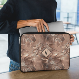 Moderner Rose-Notebook-Sieb Laptopschutzhülle