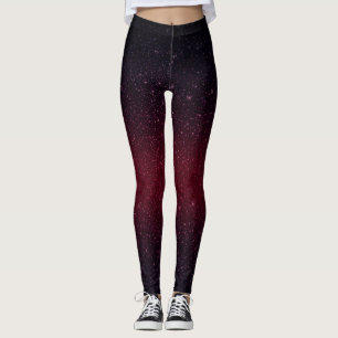 Moderner roter Imitat-Glitzer Burgunders Leggings