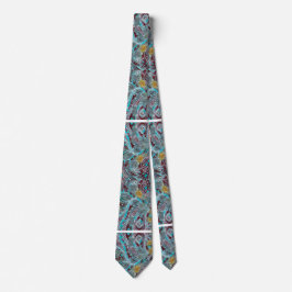 Moderner Rotwein u. blaue Paisley-Hals-Krawatte Krawatte