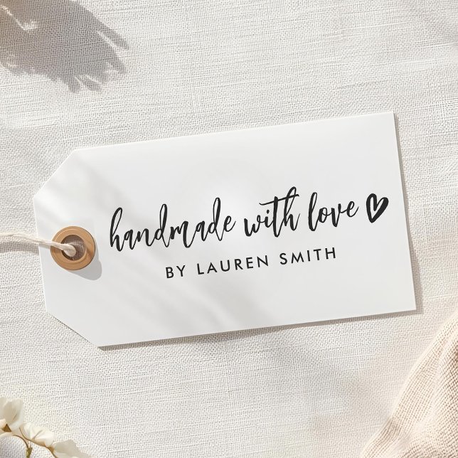 Moderner rustikaler Individuelle Name Handmade mit Permastempel (Von Creator hochgeladen)